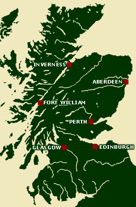 Map of Scotland 